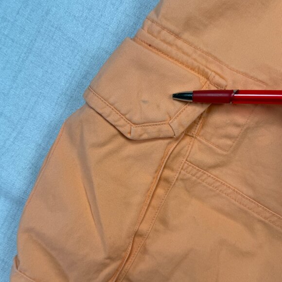 Polo Ralph Lauren Cargo Shorts Flat Front Orange Cotton Pockets Size 32 - Picture 4 of 12